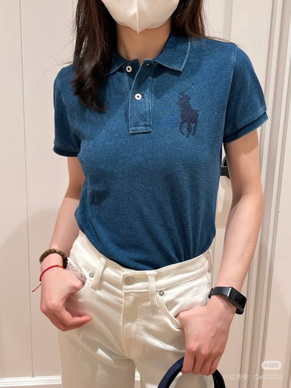 Ralph Lauren Navy Blue Polo with Embroidered Pony